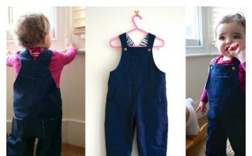 Baby Dungarees Free Sewing Pattern