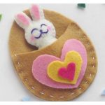 DIY Cute Felt Bunny Craft with Template