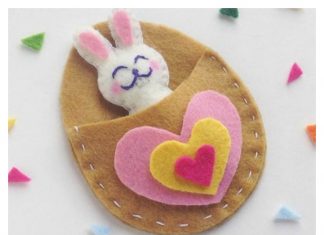 DIY Cute Felt Bunny Craft with Template