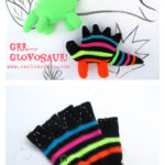 Glove Dinosaur Free Sewing Pattern
