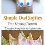 Simple Owl Softies Free Sewing Pattern