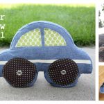 Car Pillow Free Sewing Pattern and Template
