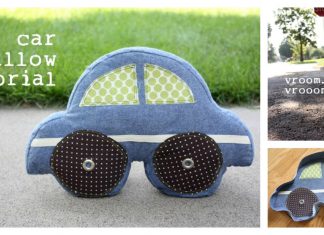 Car Pillow Free Sewing Pattern and Template