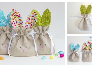Drawstring Bunny Bags Free Sewing Pattern