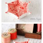 Hexagon Fabric Tray Free Sewing Pattern