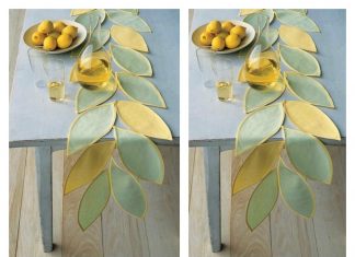 Leafy Table Runner Free Sewing Pattern