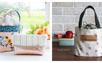 Lunch Box Bag Free Sewing Pattern