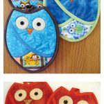 Owl Pot Holders Sewing Pattern