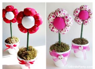 Plush Flower Pots Free Sewing Pattern