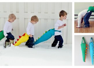 DIY Dino Tail Free Sewing Pattern