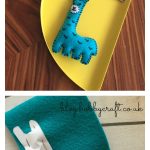 Felt Llama Keychain Free Sewing Pattern with Template