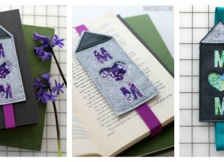 Felt Mother’s Day Bookmark Free Sewing Pattern