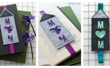 Felt Mother’s Day Bookmark Free Sewing Pattern