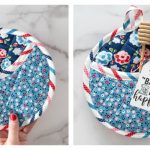 Round Quilted Potholder Free Sewing Pattern