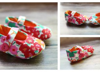 Mary Jane Baby Shoes Free Sewing Pattern
