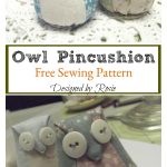 Owl Pincushion Free Sewing Pattern