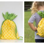 Pineapple Drawstring Backpack Free Sewing Pattern
