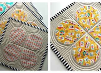 Retro Teardrop Trivet Free Sewing Pattern