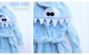 Shark Baby Robe Free Sewing Pattern