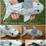 Shark Pencil Case Free Sewing Pattern