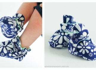 Zutano Style Baby Booties Free Sewing Pattern