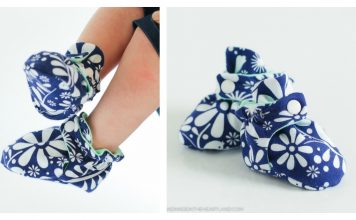 Zutano Style Baby Booties Free Sewing Pattern