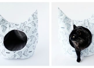 Cat Bed Free Sewing Pattern