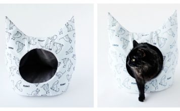 Cat Bed Free Sewing Pattern