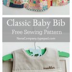 Classic Baby Bib Free Sewing Pattern