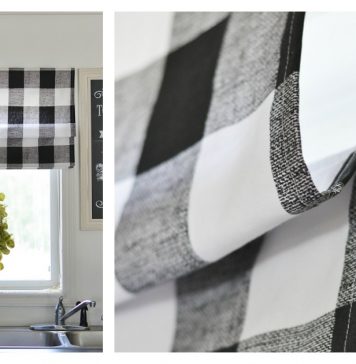DIY Roman Shade Free Sewing Pattern