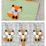 Felt Fox Keychain Free Sewing Pattern