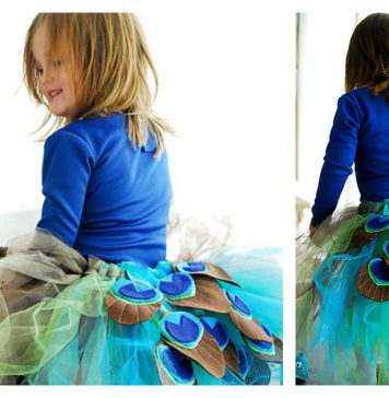 Peacock Costume Tutu Free Sewing Pattern