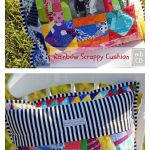 Rainbow Scrappy Photo Cushion Free Sewing Pattern
