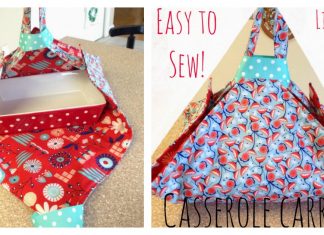 Simple Casserole Carrier Free Sewing Pattern