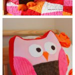 Snuggly Owl Pillow Free Sewing Pattern