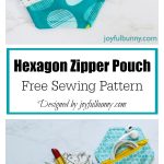 Easy Hexagon Zipper Pouch Free Sewing Pattern