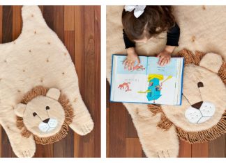 Plush Animal Lion Mat Free Sewing Pattern