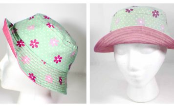 Reversible Bucket Hat Free Sewing Pattern