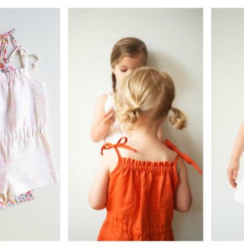 Summer Girl Romper Free Sewing Pattern