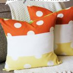 Color Block Candy Corn Pillows Pillow
