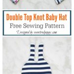 Double Top Knot Baby Hat Free Sewing Pattern