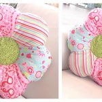 Flower Shaped Pillow Free Sewing Pattern
