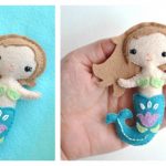Little Felt Mermaid Free Sewing Pattern