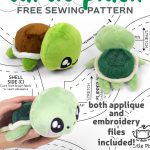 Turtle Plush Free Sewing Pattern
