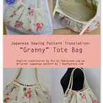Granny Tote Bag Free Sewing Pattern