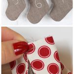 Mini Stocking Advent Calendar Free Sewing Pattern