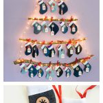 Mini Stocking Advent Calendar Free Sewing Pattern