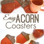 Adorable Acorn Coasters Free Sewing Pattern