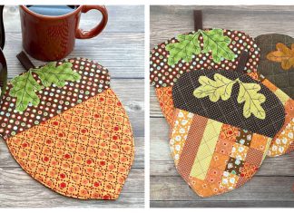 Adorable Acorn Coasters Free Sewing Pattern