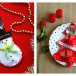 Christmas Cutlery Holder Free Sewing Pattern
